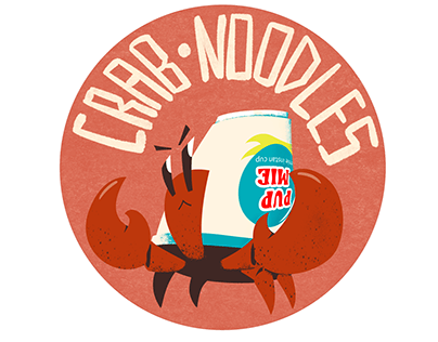 Hermit Crab Mascot Logo