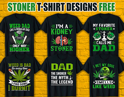 Stoner T-Shirt Design Free Download