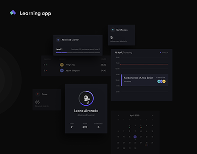 Learning App - Dark Mode
