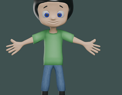 My First Ever Character Modeled in Blender!!