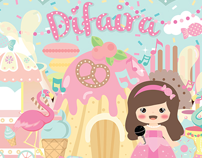 Candyland birthday theme design