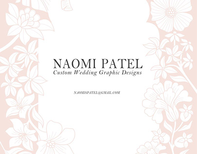 Naomi Patel - Custom Wedding Graphic Designs