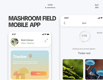 Mushroom Field App | UI/UX