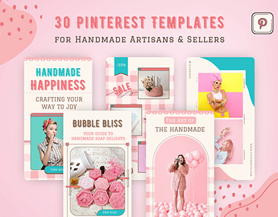Pinterest Templates for Handmade Artisans, Dye, Craft