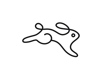 Rabbit monoline logo