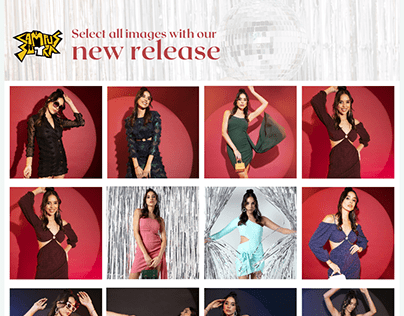 Carousel ad for new release of women dresses