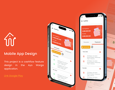 Ayo Warga - Mobile Apps Design Feature Cashflow