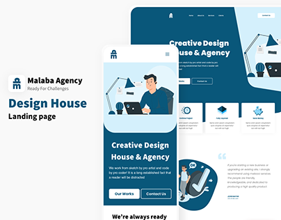 Design House - Website - Free UI Kit