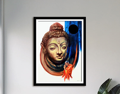 Serene Buddha Orignal Painting For Home
