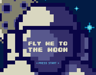 Fly me to the moon 8 bits