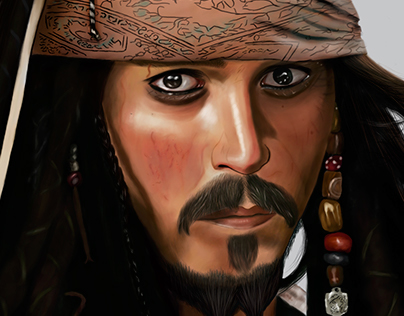 Pintura digital - Jack Sparrow