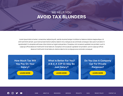 Figma-Designs-Tax-Based-Website