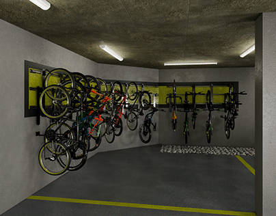 Bicicletário Garagem - 3D