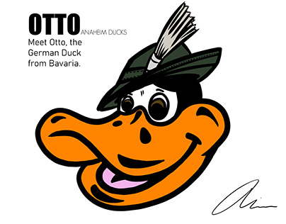 OTTO: NHL Anaheim Ducks Hockey Logo Design Concept