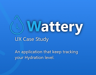 Water Drinking Reminder App - UI/UX CASE STUDY