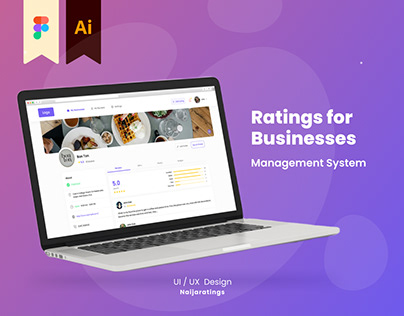 Project thumbnail - Ratings for Businesses (UX/UI Dashboard Design)