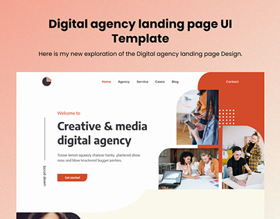 Digital Agency Landing page UI Design