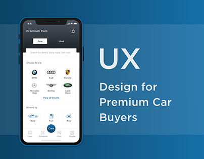 Experience Design for Premium Car buyers: IOS App