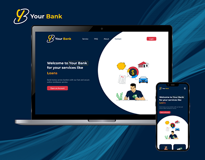 Your Bank | Banking Website landing page design
