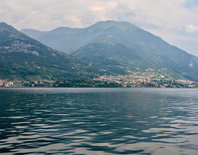 The views of Lake Como, Italy.