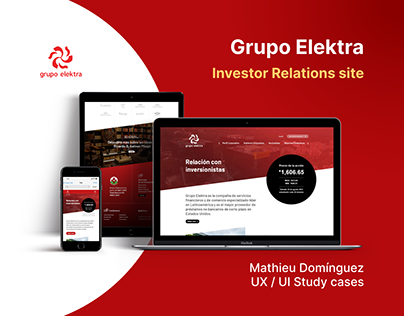 Project thumbnail - Grupo Elektra Investor Relations site