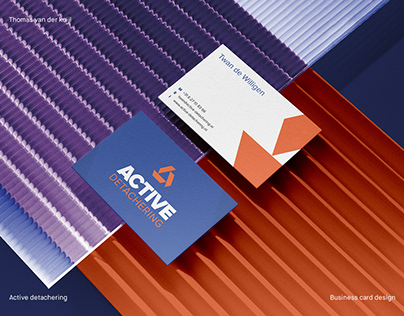 Bold business card design for construction company