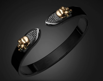 Gothic cuff bracelet - TYVODAR