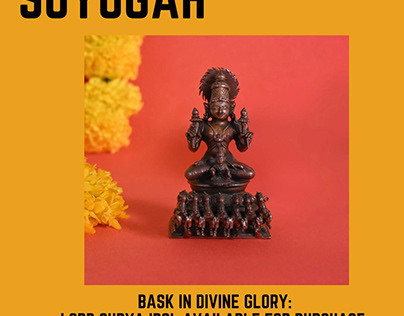 Bask in Divine Glory: Lord Surya Idol Available