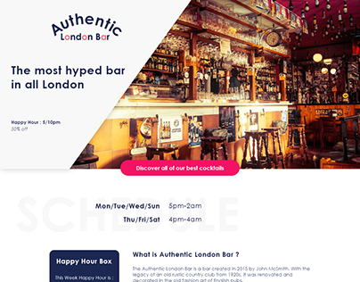 Authentic London Bar - from fakeclients.com