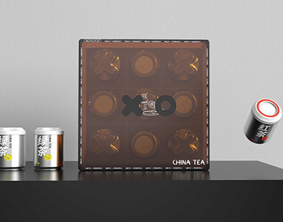 Tic-tac-toe Tea Gift Box Design