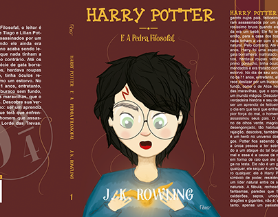 Capa de Livro - Harry Potter e a Pedra Filosofal