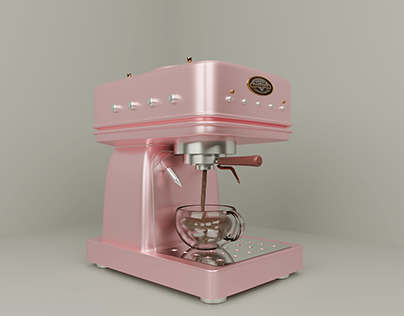 rosegold esperesso cofee machine