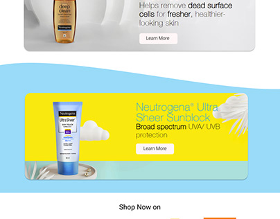 Neutrogena Website Redesign