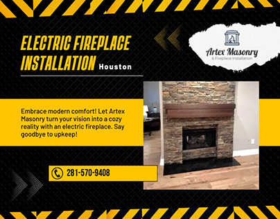 Electric Fireplace Installation Houston