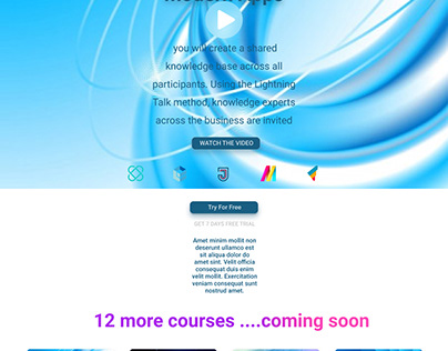 Upcoming Online Learning Web & Mobile App