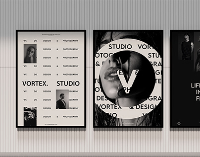 Project thumbnail - VORTEX-STUDIO BRAND IDENTITY