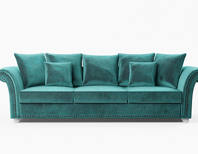3d model of sofa and 3d packshots of sofa