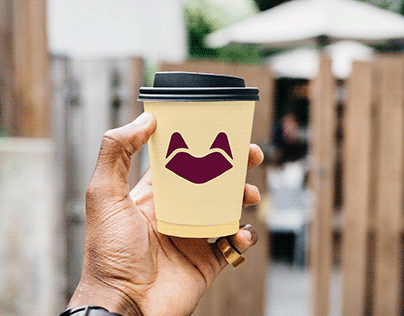Logo identity for a coffeehouse