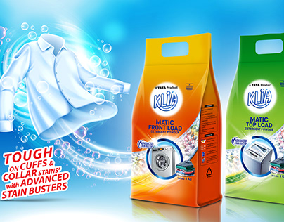 Klia Matic Detergent Powder Branding & Design