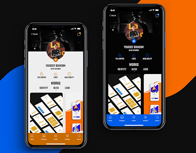 Portfolio App Profile Screen Ui Design