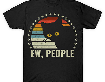 Ew, People Retro Style T Shirt