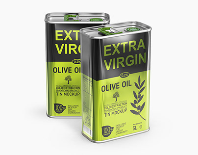 Olive Oil Tin Mockup