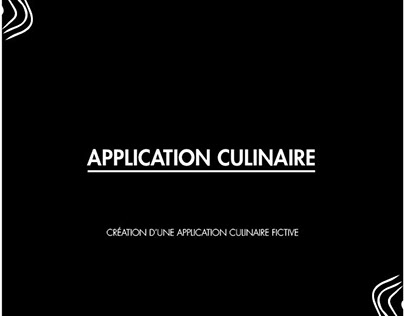 Project thumbnail - Application culinaire