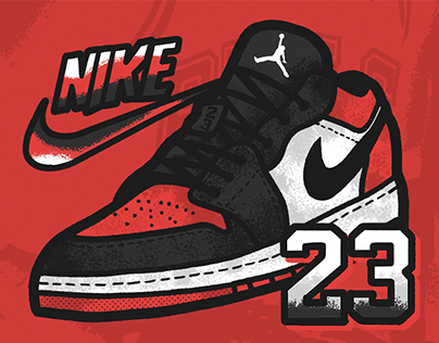 Nike Jordan 1 Lows Bred Toe Ad Campaign Posters