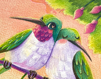Project thumbnail - Hummingbirds in love