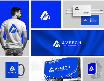 Aveech Minimal and Modern Logo Design for Technology