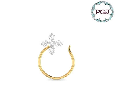 Best Jakova Nose Ring In Gold By PC Jeweller
