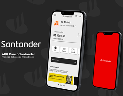 Redesign do app Santander