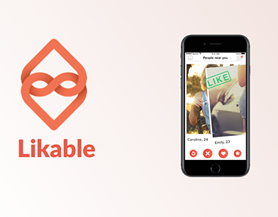Likable Concept app for dating in the 21st Century.