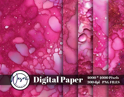 Pink Glitter Holographic Abstract Background